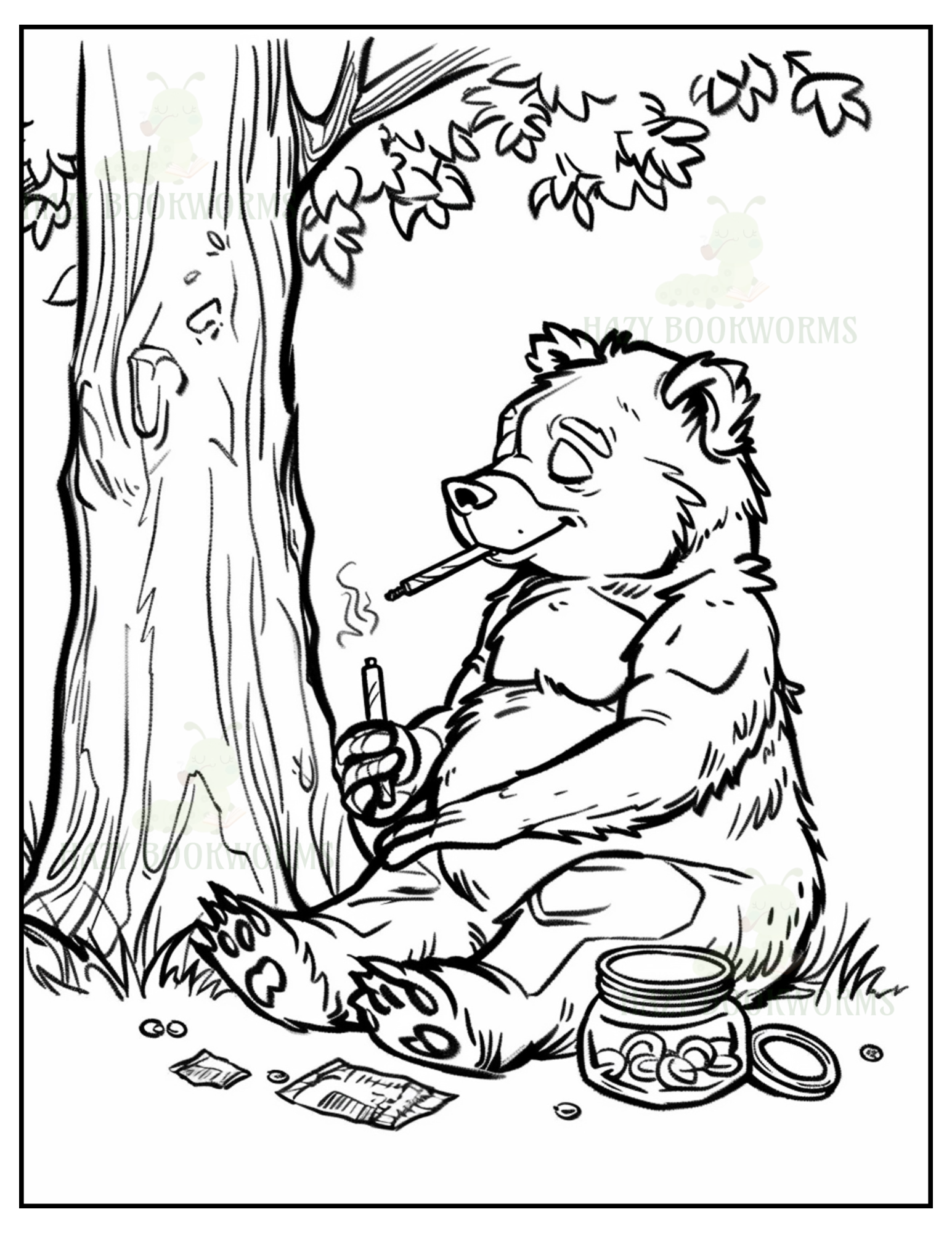 Trippy Animals Coloring Book