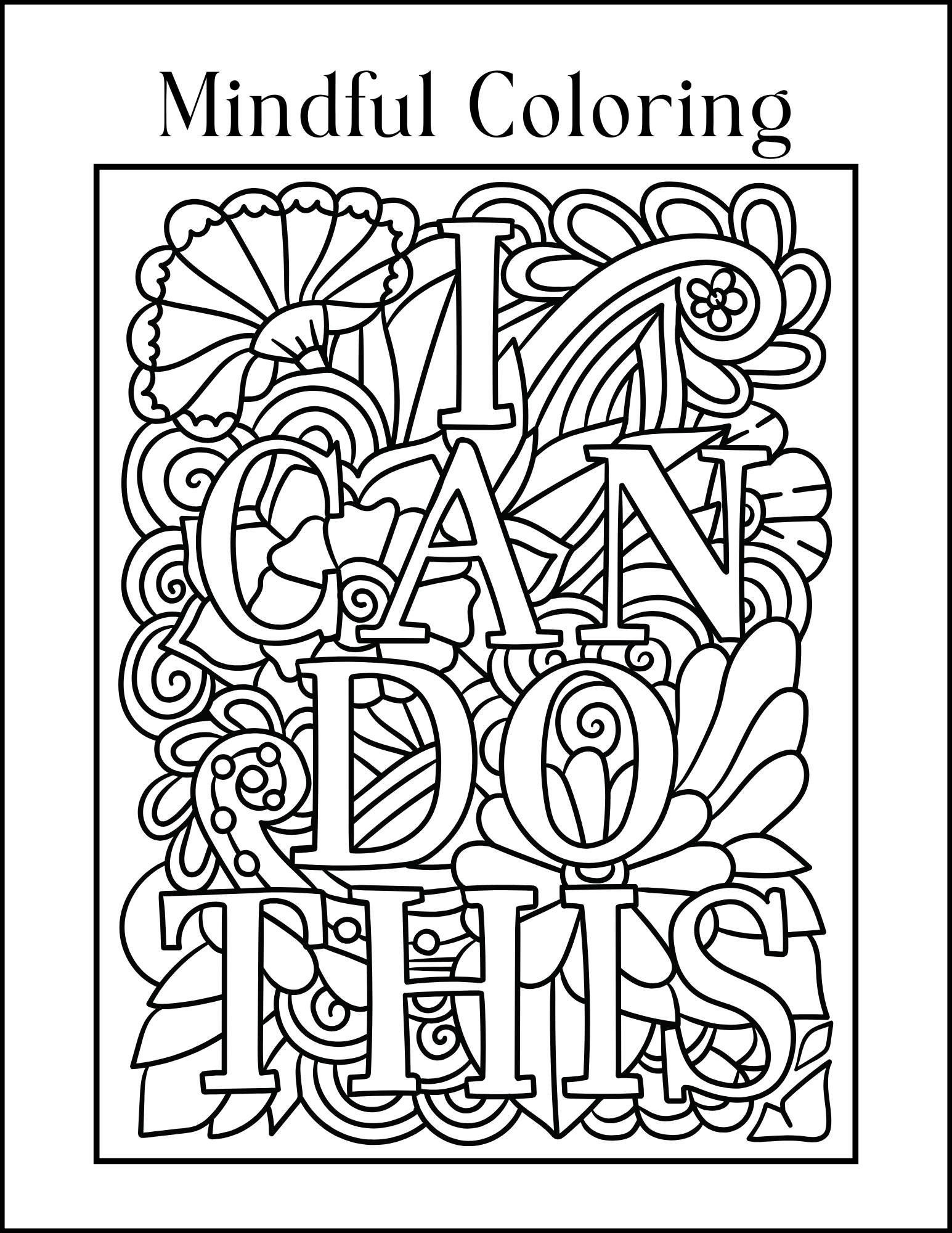 Soothing Adult Coloring & Activity Book