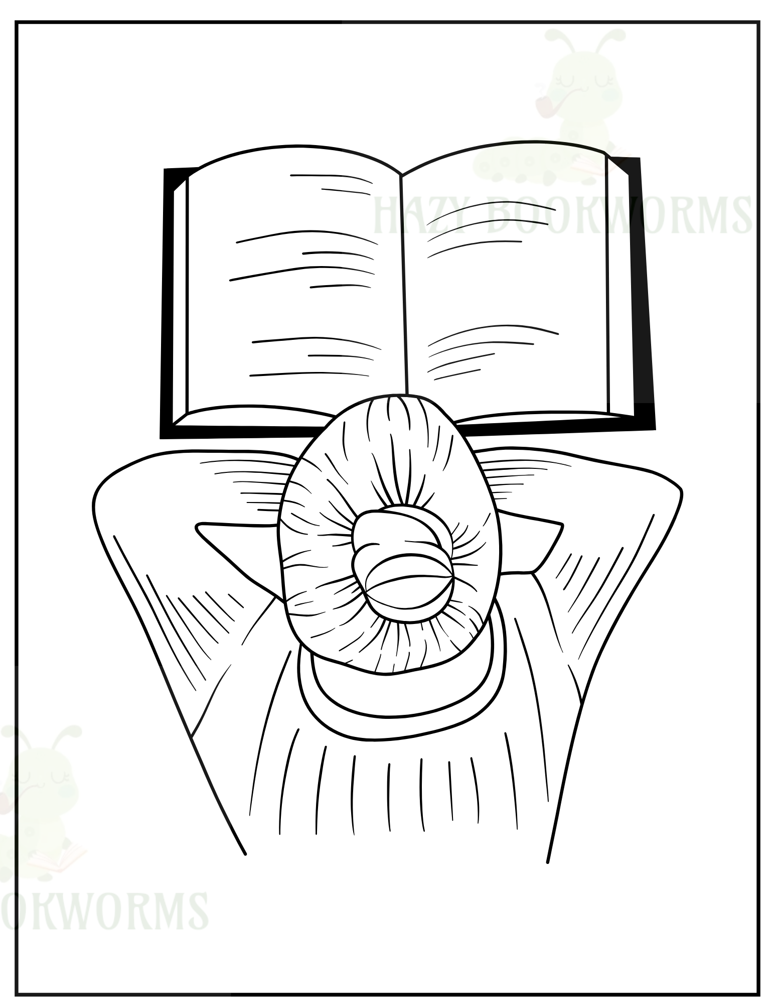 Soothing Bookish Coloring Book