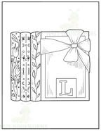 Soothing Bookish Coloring Book