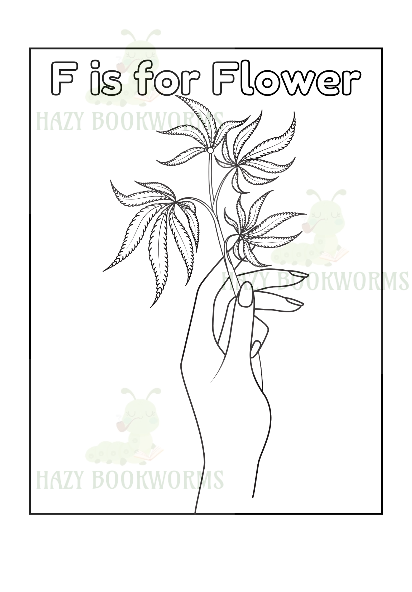 A-Z Cannabis Coloring