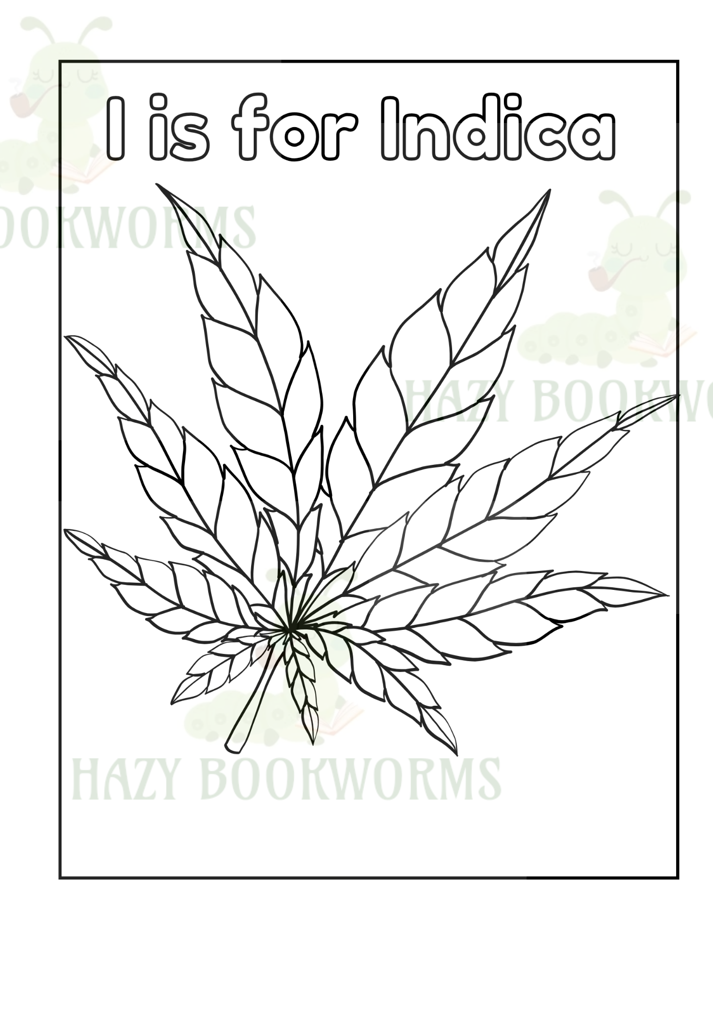 A-Z Cannabis Coloring