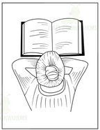 Soothing Bookish Coloring Book