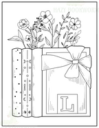 Soothing Bookish Coloring Book