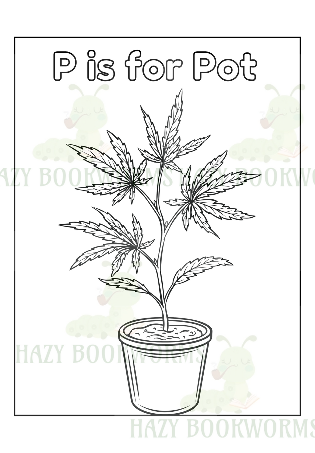 A-Z Cannabis Coloring