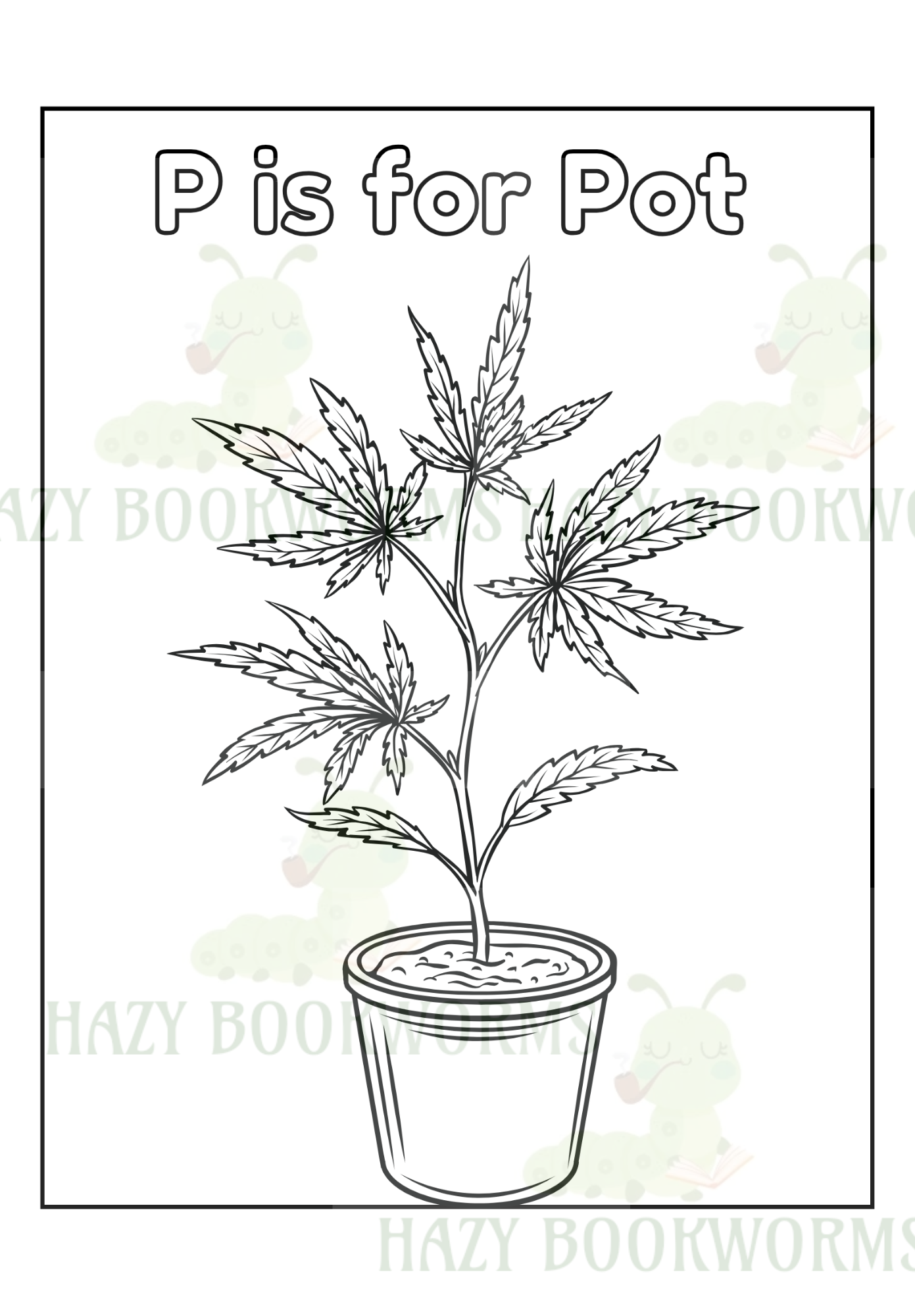 A-Z Cannabis Coloring