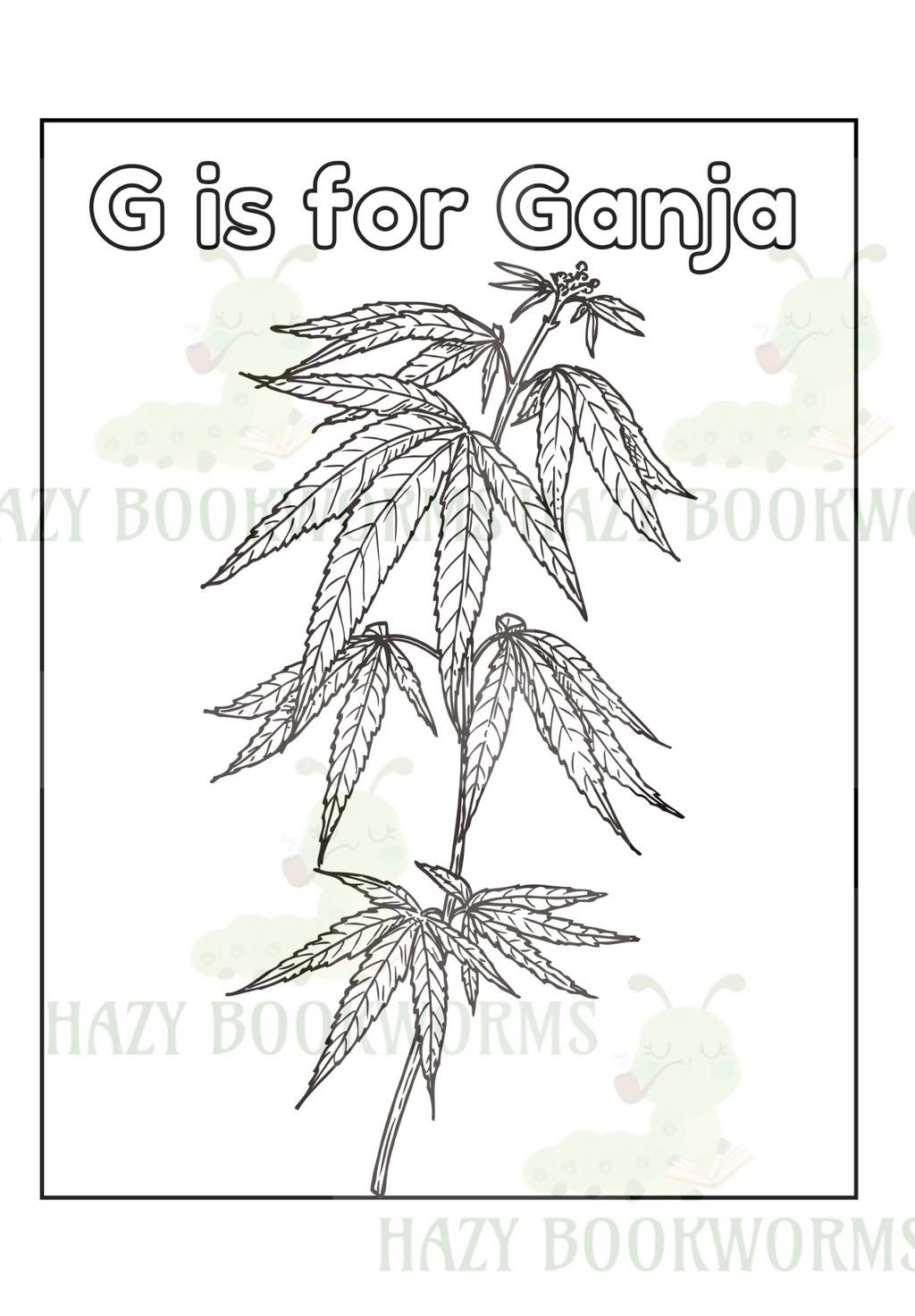 A-Z Cannabis Coloring