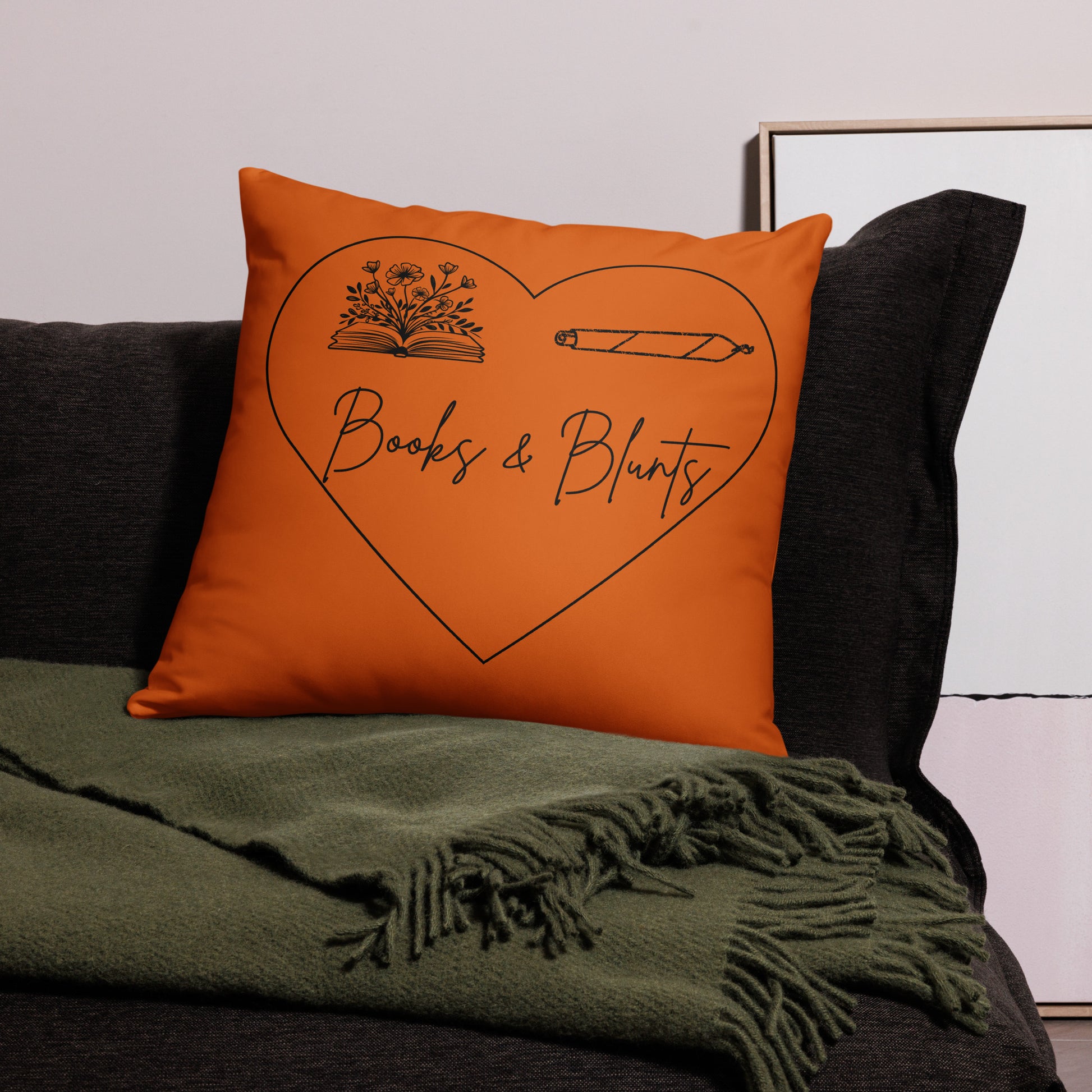 Burnt Orange 420 Lovers Pillow