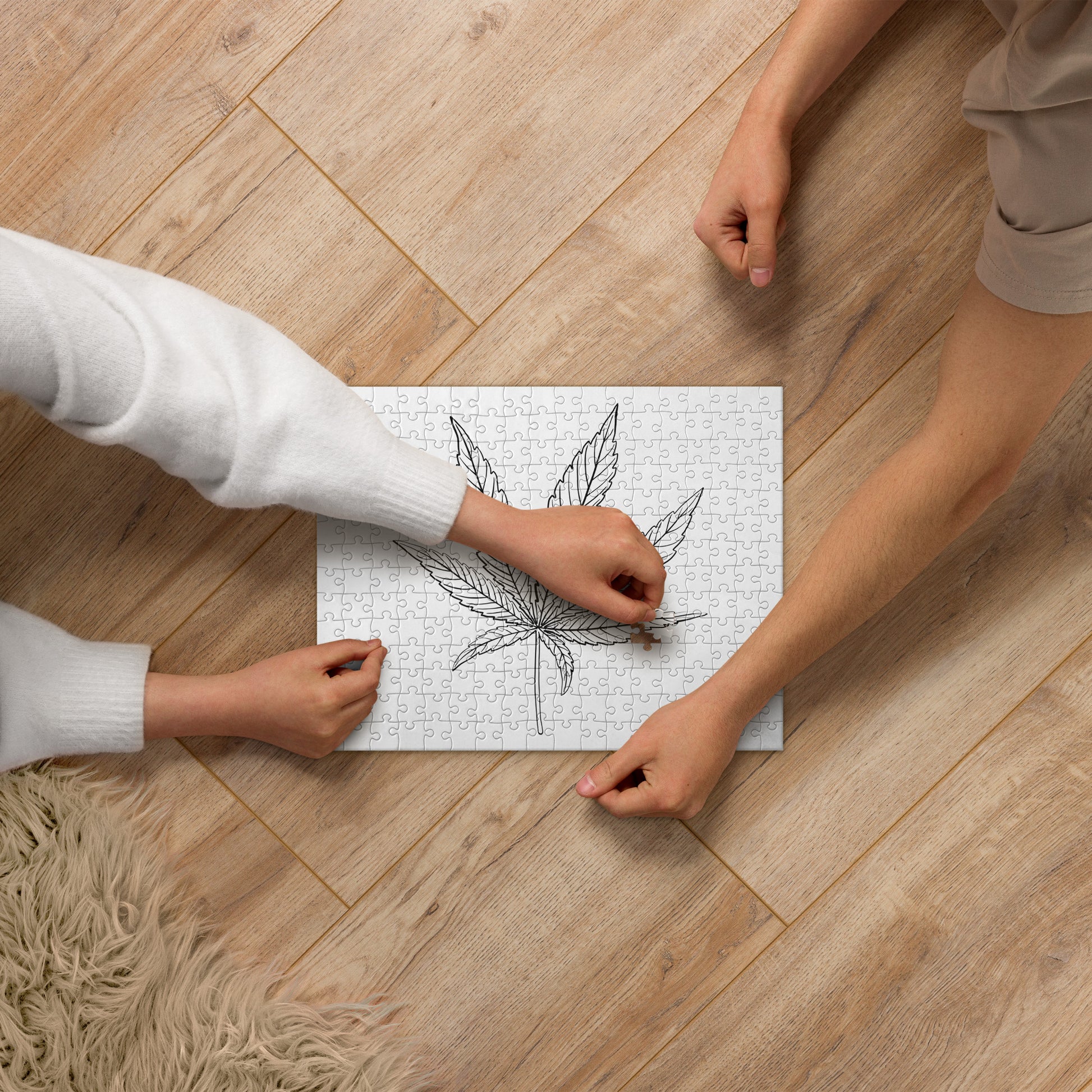 DIY Pot Leaf Jigsaw puzzle