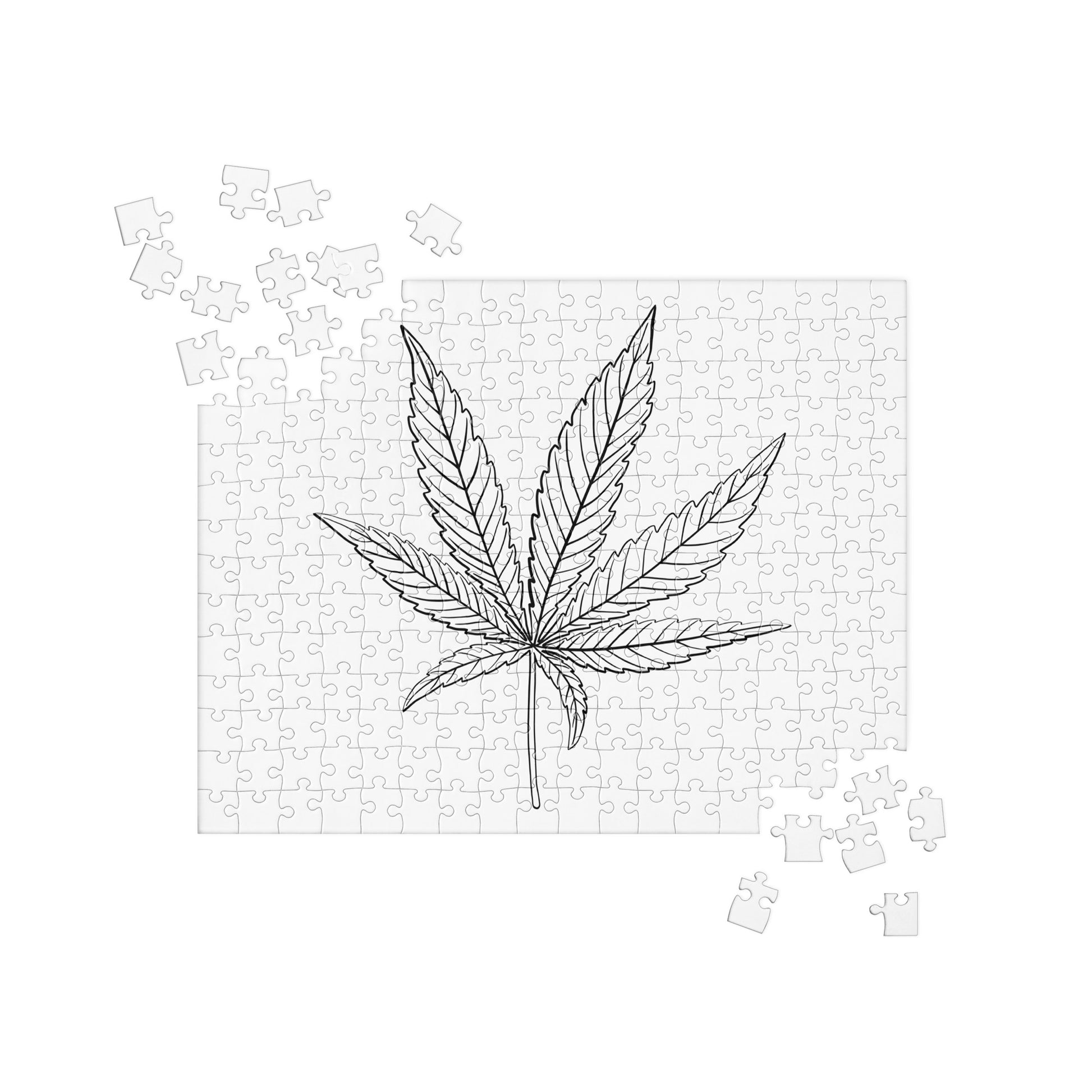 DIY Pot Leaf Jigsaw puzzle