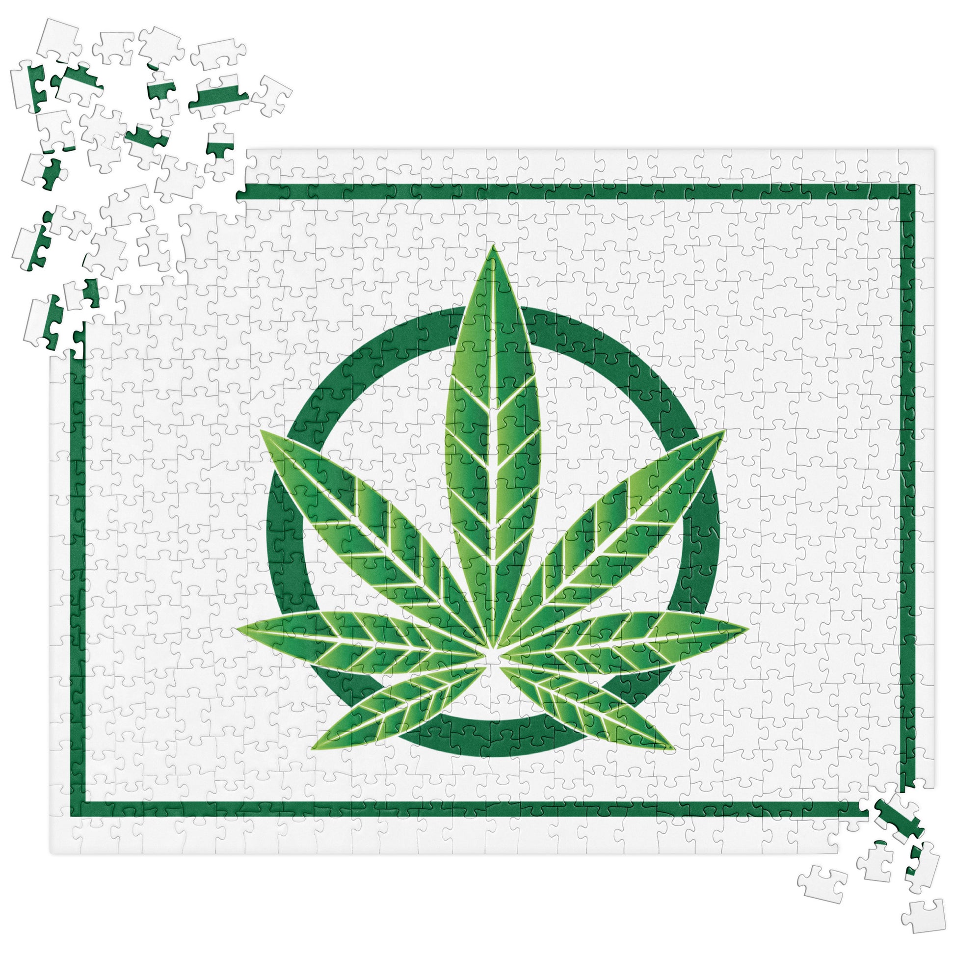Cannabis Leaf Jigsaw Puzzle