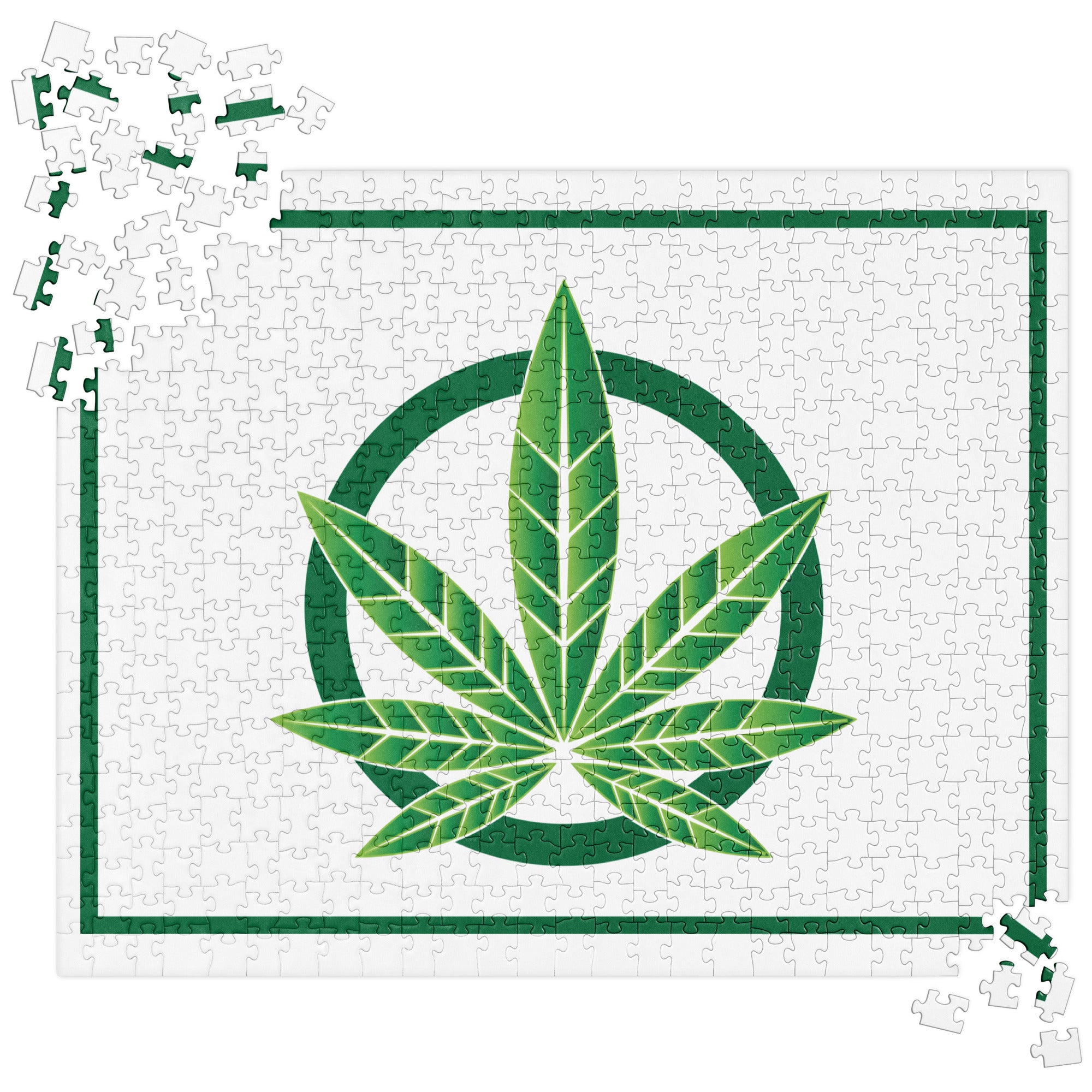 Cannabis Leaf Jigsaw Puzzle