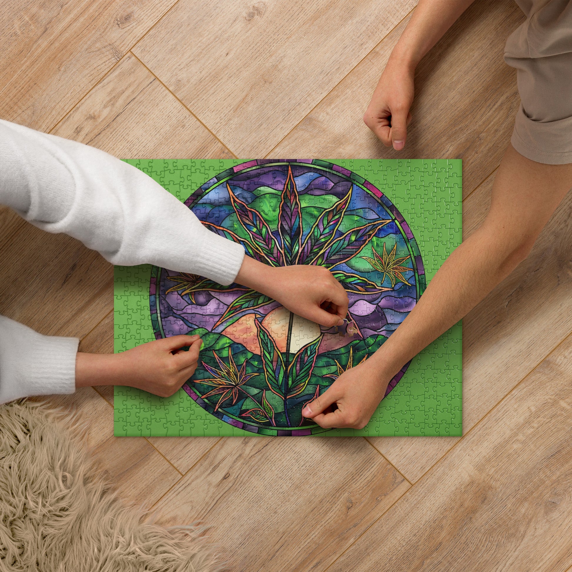 Trippy Pot Leaf Puzzle