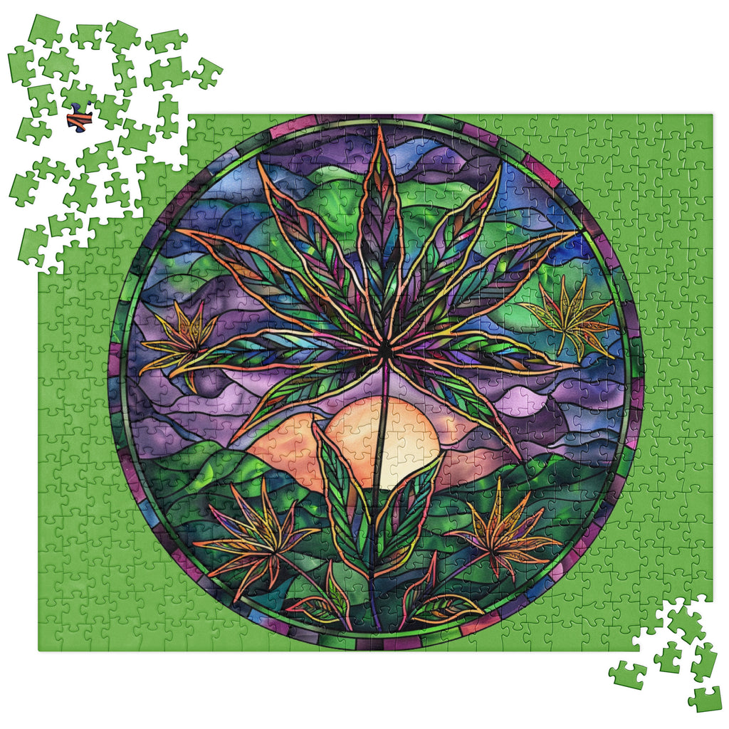 Trippy Pot Leaf Puzzle