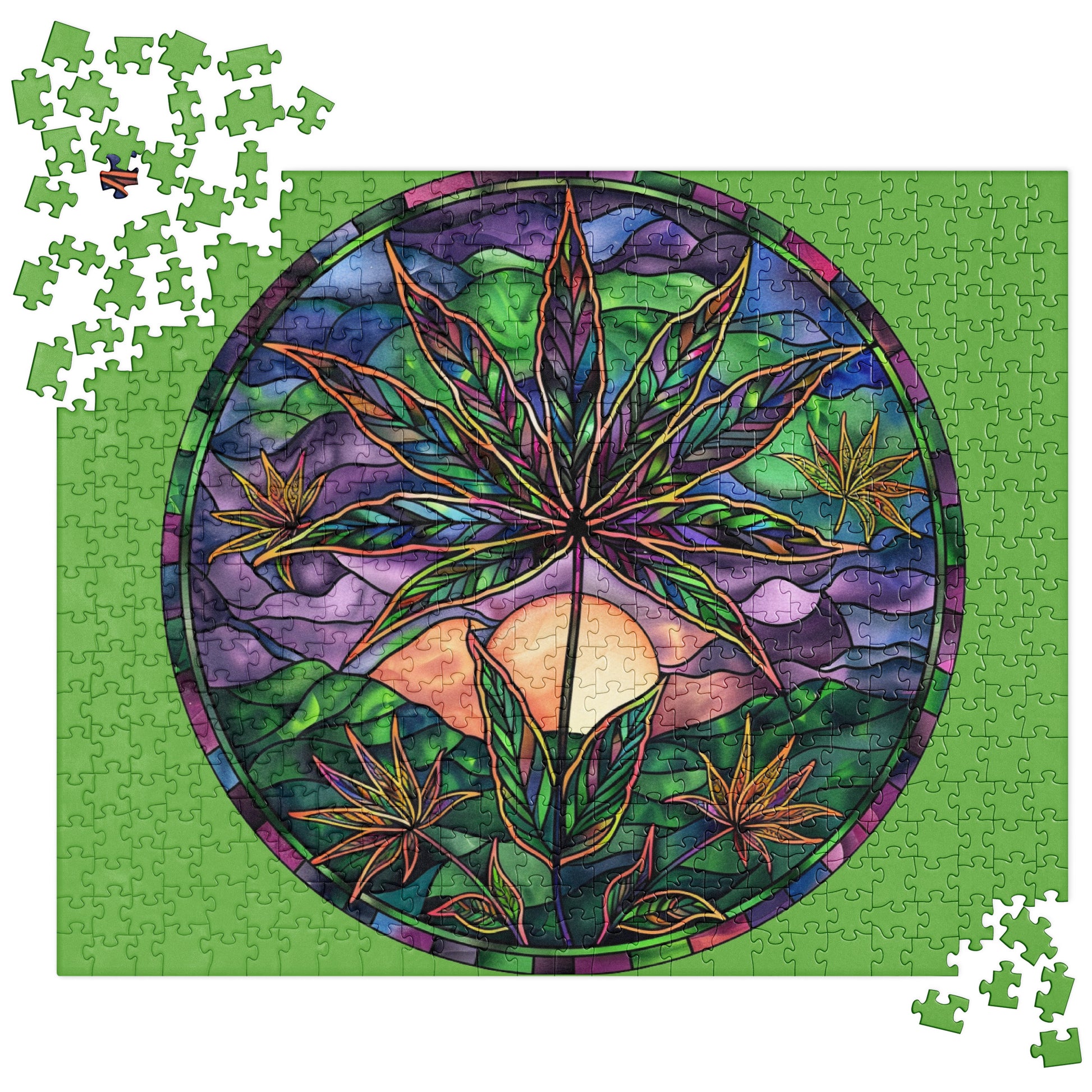 Trippy Pot Leaf Puzzle