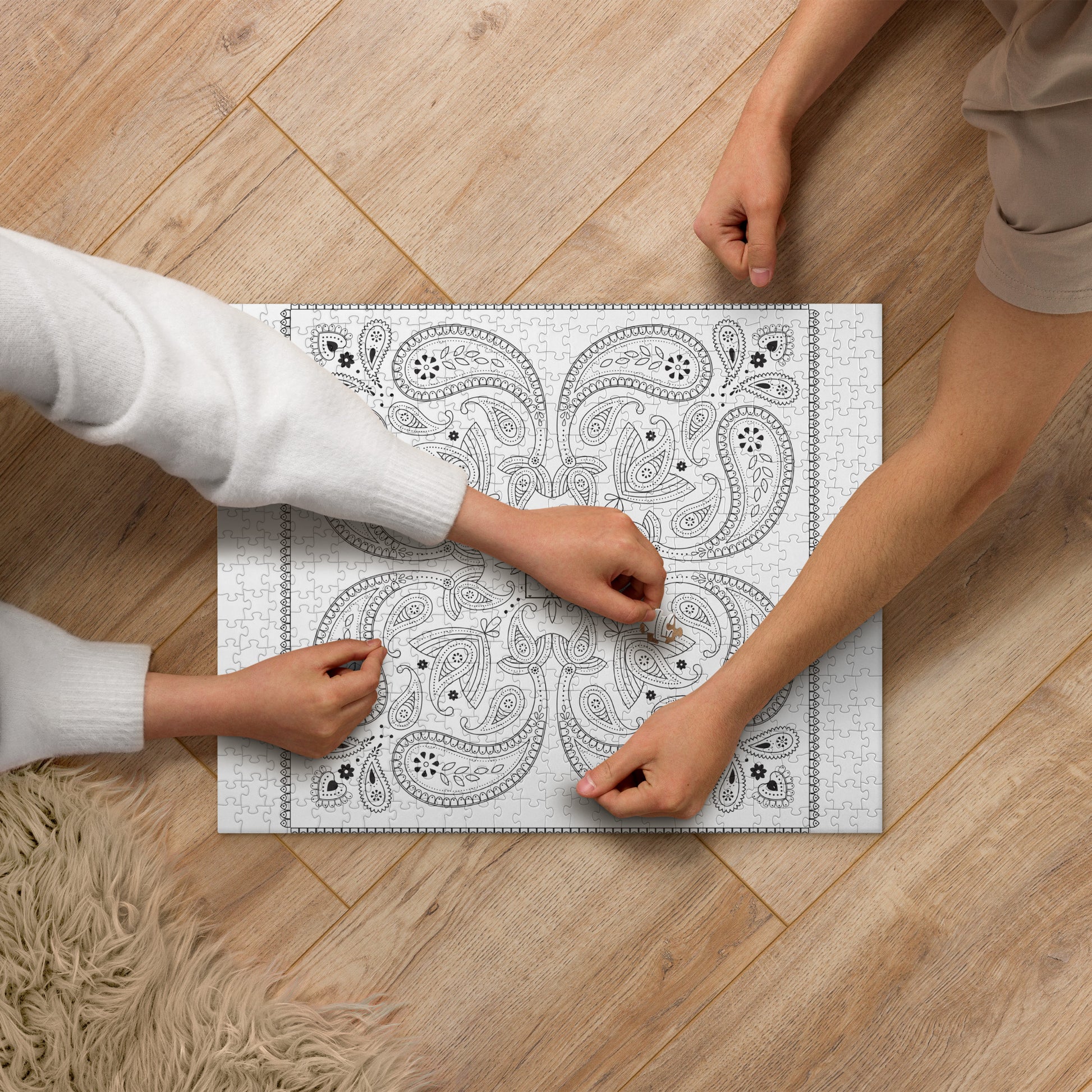 Paisley Draw on Jigsaw puzzle