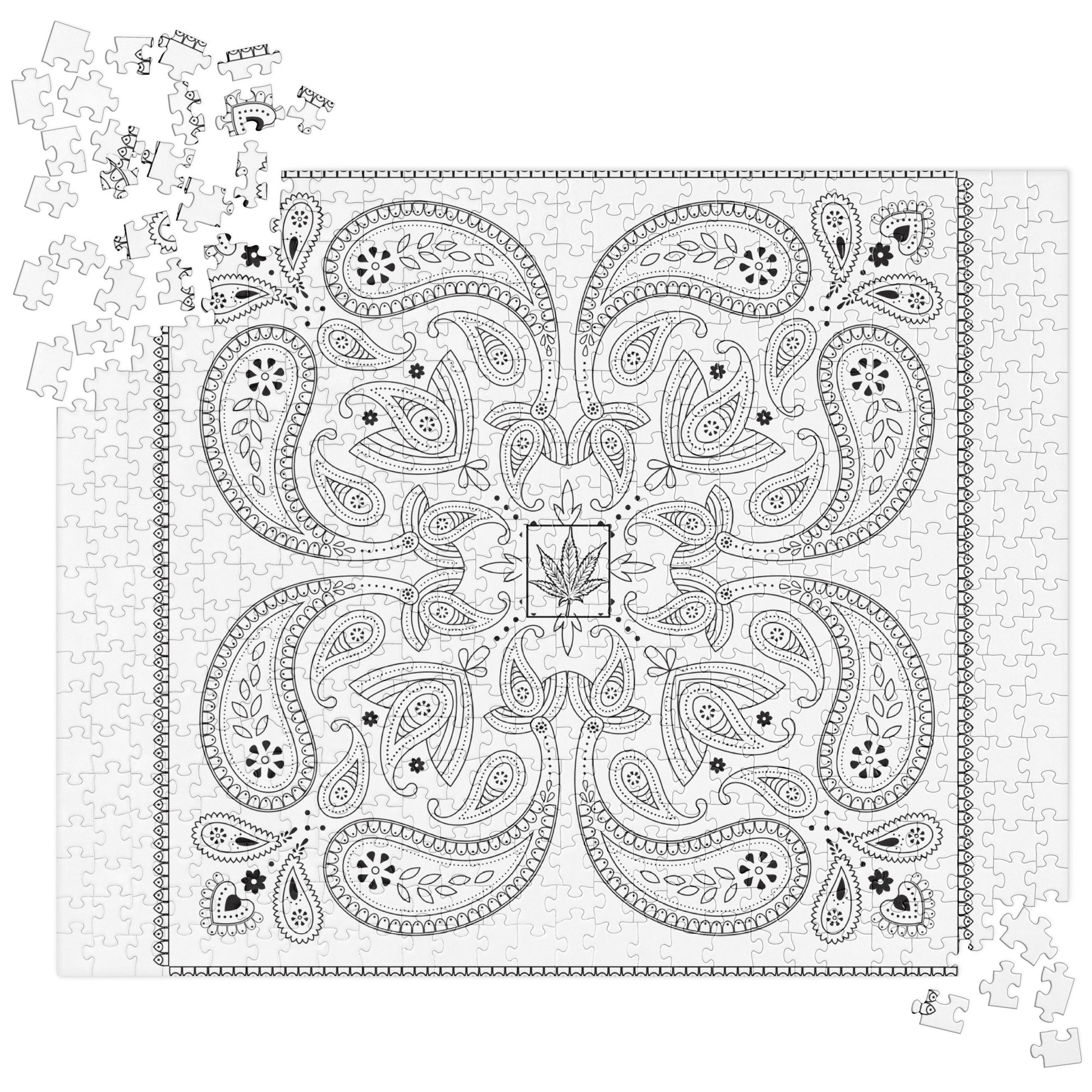 Paisley Draw on Jigsaw puzzle