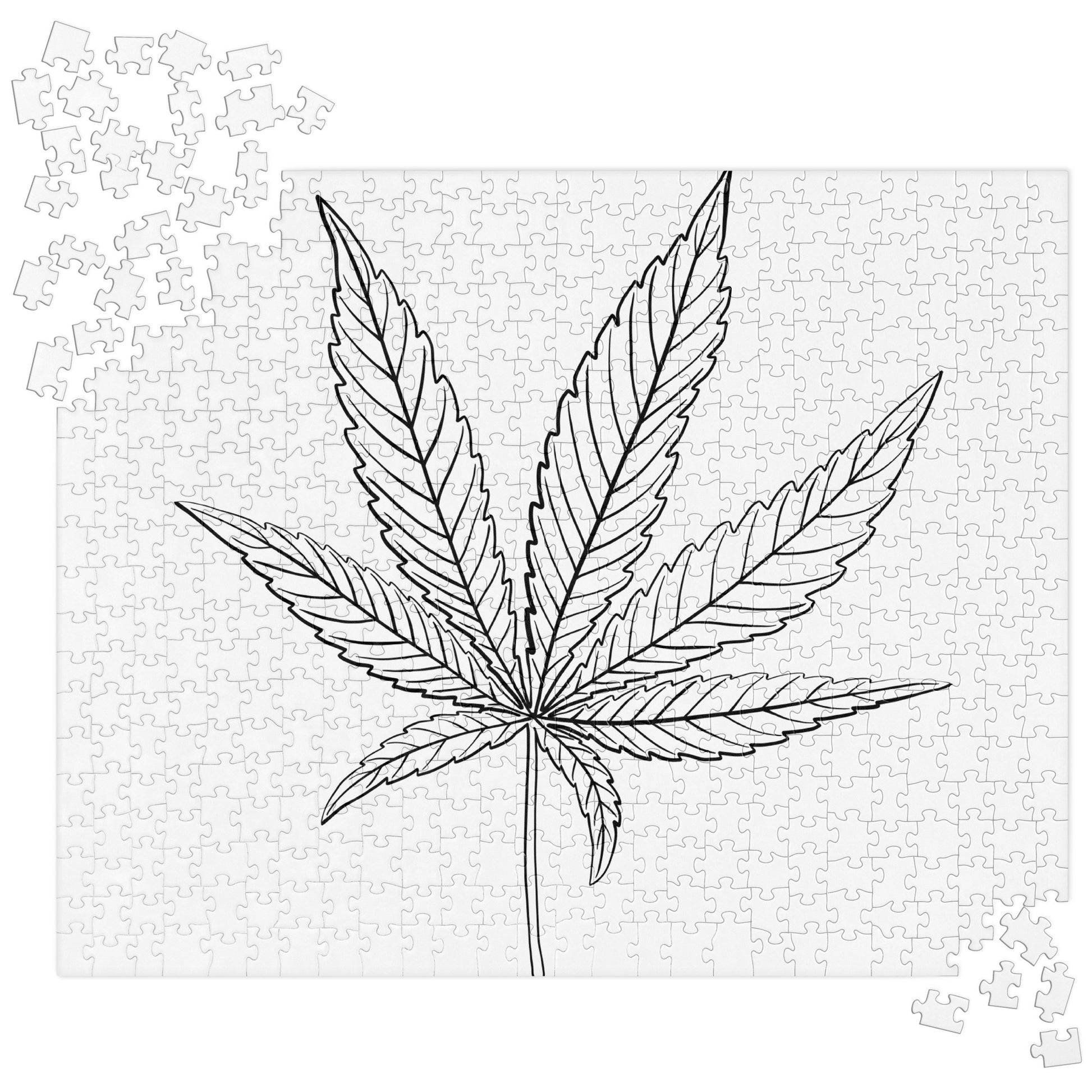 DIY Pot Leaf Jigsaw puzzle