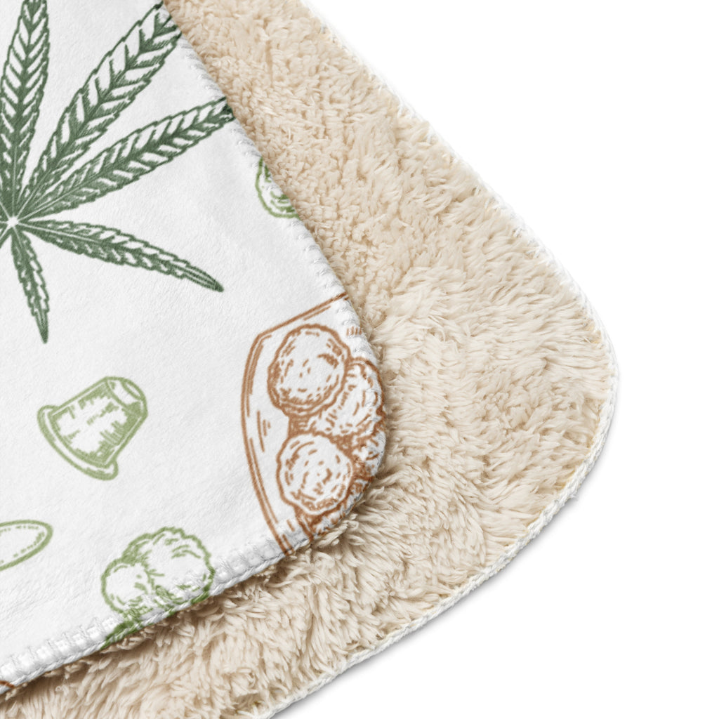 Pot Leaf Plushie Blanket