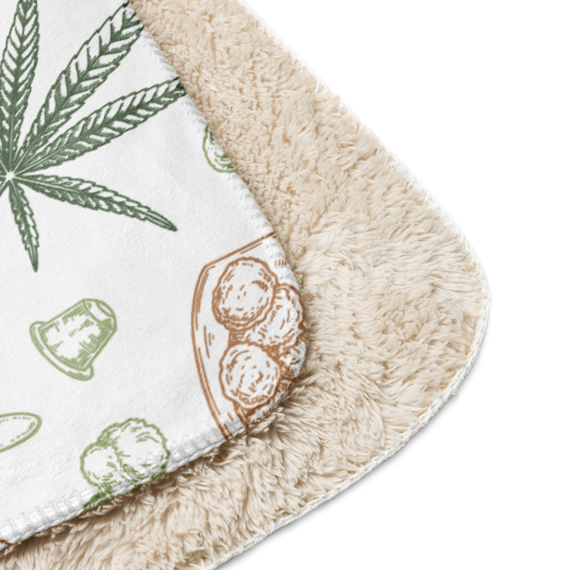 Pot Leaf Plushie Blanket
