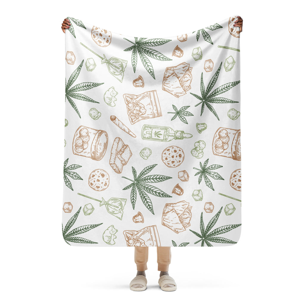 Pot Leaf Plushie Blanket