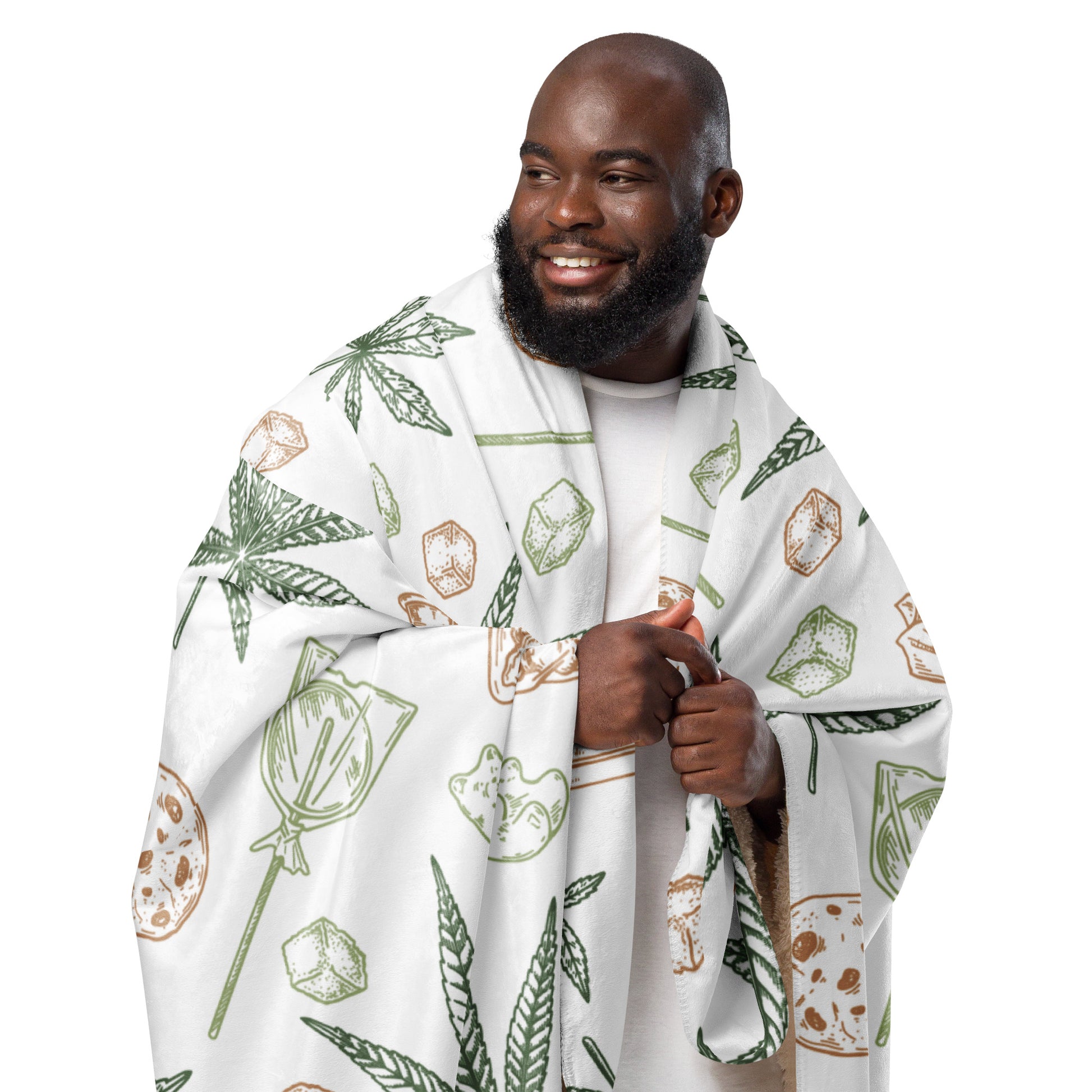 Pot Leaf Plushie Blanket