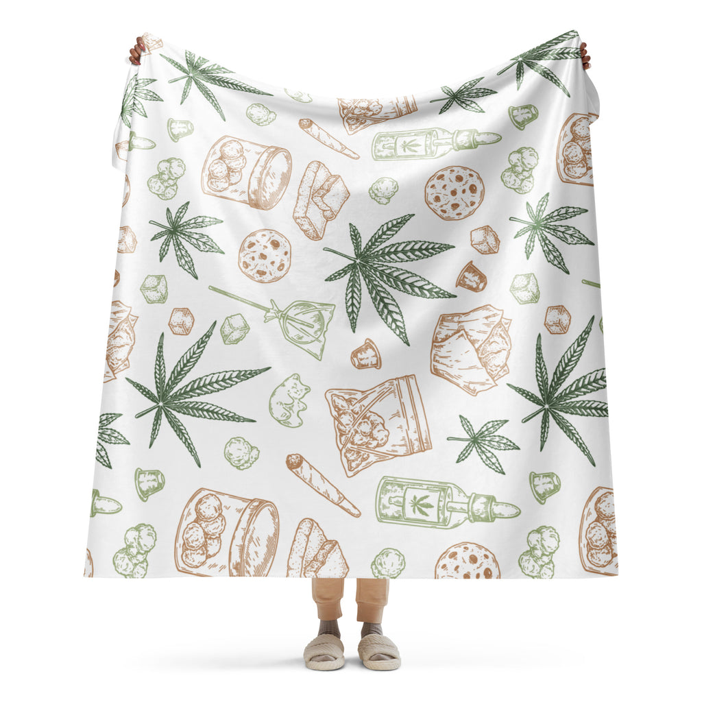 Pot Leaf Plushie Blanket