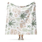 Pot Leaf Plushie Blanket